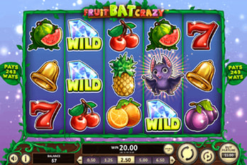 Fruit Bat Crazy Slot Game Screenshot Image