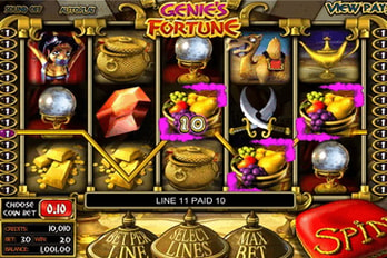 Genie's Fortune Slot Game Screenshot Image