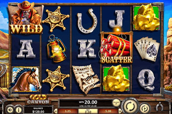 Gold Canyon Slot Game Screenshot Image