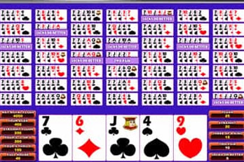 Multihand Bonus Poker Video Poker Screenshot Image