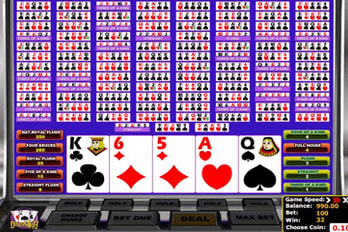 Multihand Deuces Wild Poker Video Poker Screenshot Image