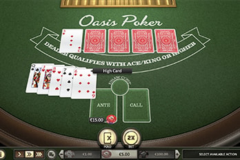Oasis Poker Game Screenshot Image