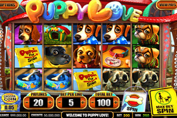 Puppy Love Slot Game Screenshot Image