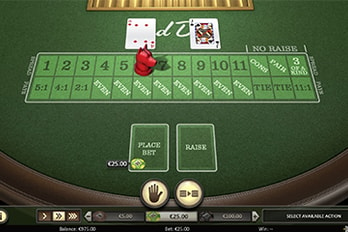 Red Dog Table Game Screenshot Image