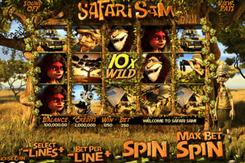 Safari Sam Slot Game Screenshot Image