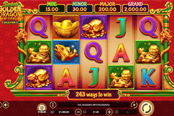 Super Golden Dragon Inferno Slot Game Screenshot Image