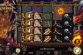 Betsoft Take the Kingdom Slot Game Screenshot Image
