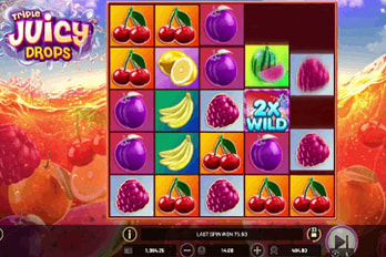 Betsoft Triple Juicy Drops Slot Game Screenshot Image