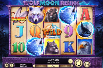 Wolf Moon Rising Slot Game Screenshot Image