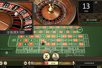 Zoom Roulette Table Game Screenshot Image