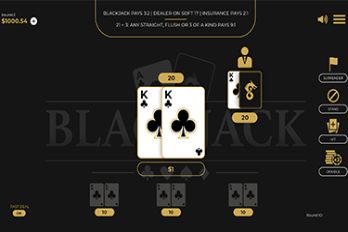 Blackjack Deluxe Table Game Screenshot Image