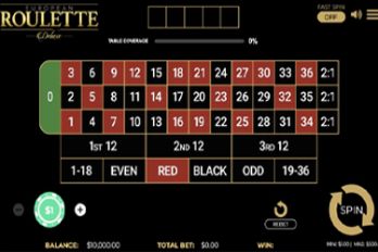 European Roulette Deluxe Table Game Screenshot Image