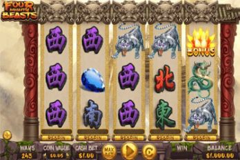 Four Mighty Beasts Slot Game Screenshot Image