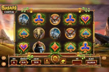 Safari Stampede Slot Game Screenshot Image