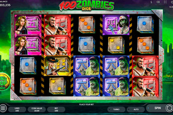 100 Zombies Dice Slot Game Screenshot Image