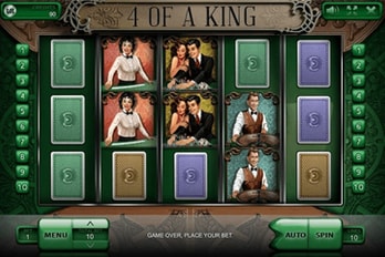4 of a King Slot Game Screenshot Image