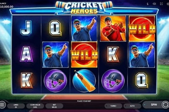 Cricket Heroes Slot Game Screenshot Image