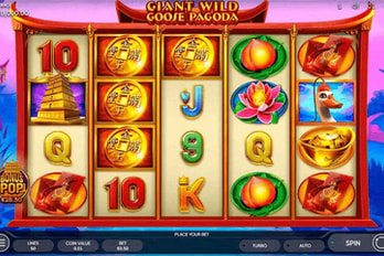 Giant Wild Goose Pagoda Slot Game Screenshot Image