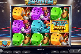 Rooster Fury Dice Slot Game Screenshot Image