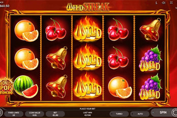 Endorphina Wild Streak Slot Game Screenshot Image