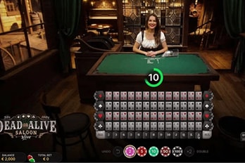 Dead or Alive: Saloon Live Casino Screenshot Image