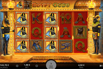 Egypt Gods Slot Game Screenshot Image