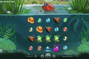 Mega Greatest Catch Slot Game Screenshot Image