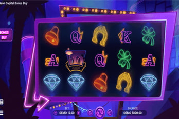 Neon Capital: Bonus Buy Slot Game Screenshot Image