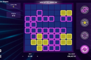 Neon Shapes Slot Game Screenshot Image