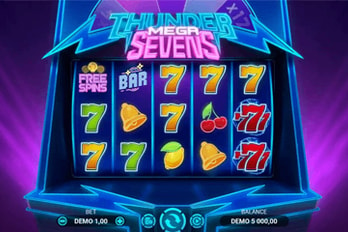 Thunder Mega Sevens Slot Game Screenshot Image