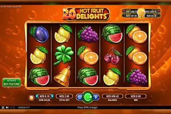 20 Hot Fruit Delights Jackpot Slot Game Screenshot Image