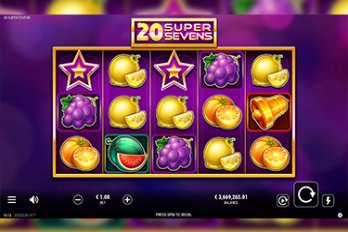 20 Super Sevens Slot Game Screenshot Image