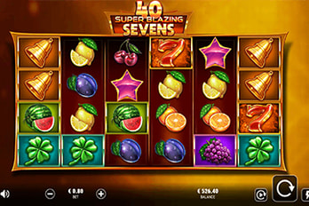 40 Super Blazing Sevens Slot Game Screenshot Image