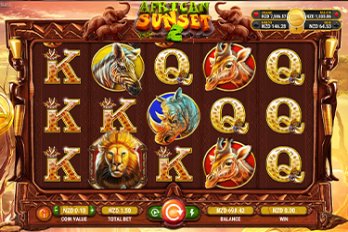 African Sunset 2 Jackpot Slot Game Screenshot Image