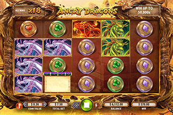 Angry Dragons Slot Game Screenshot Image