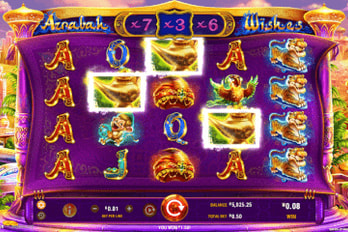 GameArt Azrabah Wishes Slot Game Screenshot