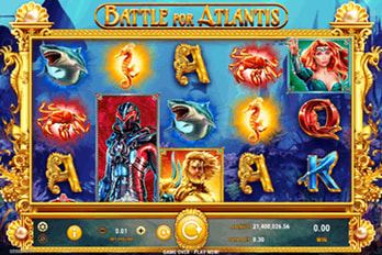 Battle for Atlantis Slot Game Screenshot Image