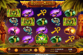 Book of Oziris Slot Game Screenshot Image