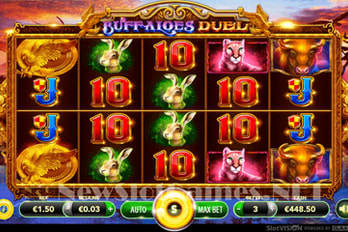 Buffaloes Duel Slot Game Screenshot Image