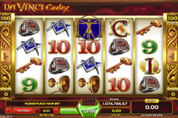 Da Vinci Codex Slot Game Screenshot Image