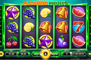 Gameart Flaming Fruits Slot Game Screenshot Image