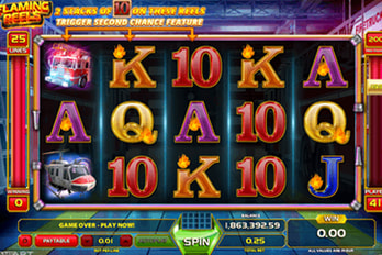 Flaming Reels Slot Game Screenshot Image