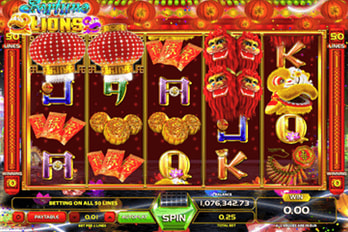 Fortune Lions Slot Game Screenshot Image