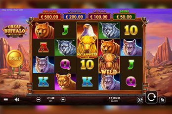 Great Buffalo: Hold and Win Slot Game Screenshot Image