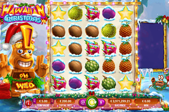 Hawaiian Christmas Slot Game Screenshot Image
