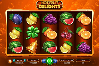Hot Fruit Delights Slot Game Screenshot Image