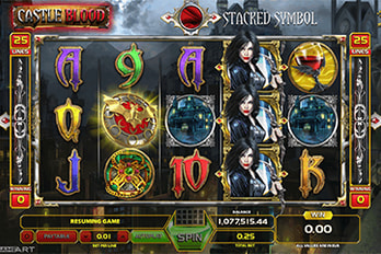 Castle Blood Jackpot Slot Game Screenshot Image