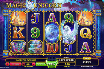 Magic Unicorn Jackpot Slot Game Screenshot Image