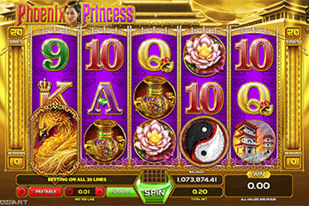 Phoenix Princess Jackpot Slot Game Screenshot Image