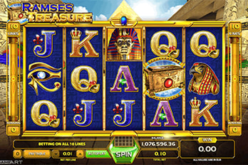 Ramses Treasure Jackpot Slot Game Screenshot Image
